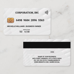 Credit Card White Panels Pattern