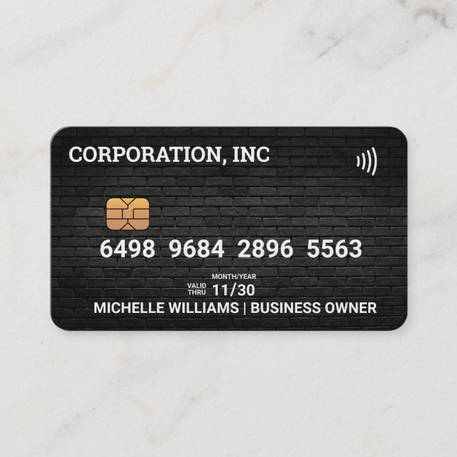 Credit | Debit Card | Black (Front)