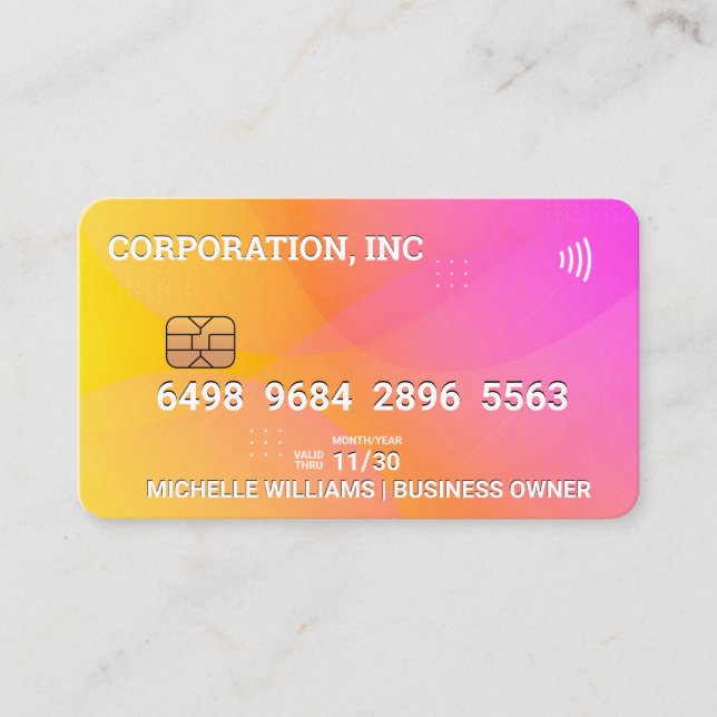Credit | Debit Card | Colourful Gradient (Front)