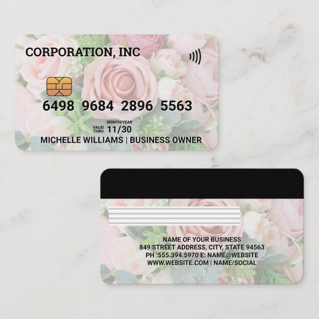 Credit | Debit Card | Flower Arrangement  (Front/Back)