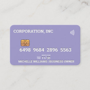 Credit Debit Card Lavender