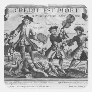 Credit is dead, the bad debtors have killed it' square sticker