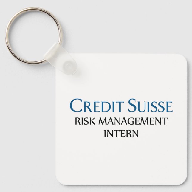 Credit Suisse Risk Management Intern Key Ring (Front)