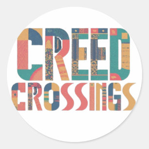 Creed Crossings Classic Round Sticker