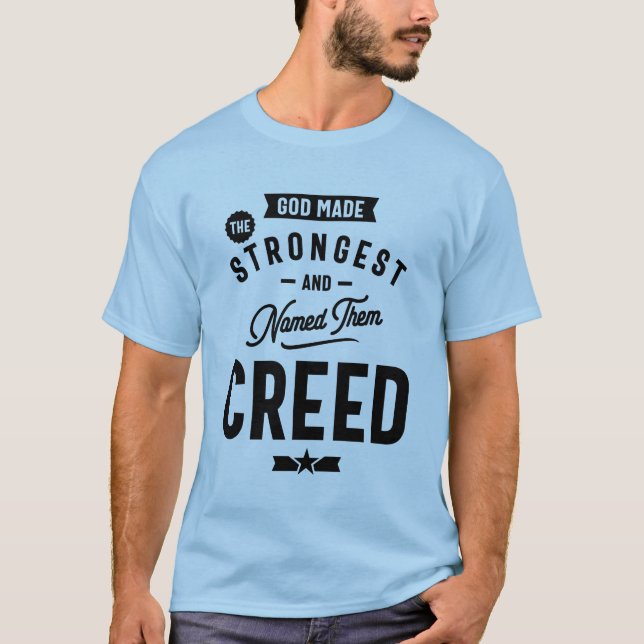 Creed Personalised Name Birthday Gift T-Shirt (Front)