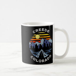 Creede colorado mountains vacation camping souveni coffee mug