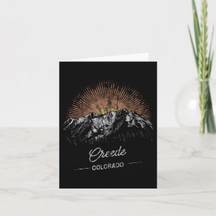 Creede Mountains Colorado Hiking Outdoors Vintage Card