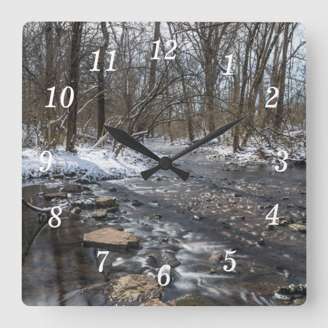 Creek At Sequiota Wall Clock (Front)