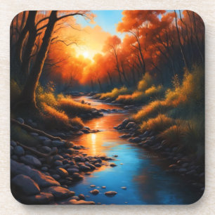 Creek Bank Sunrise Coaster