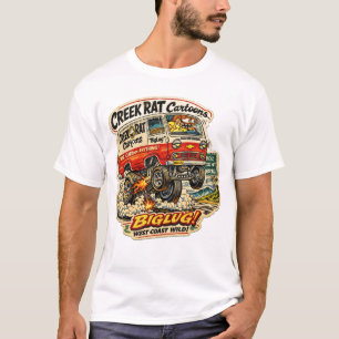 Creek Rat   CreekRat Co.   2026 Cartoon Logo T-Shirt