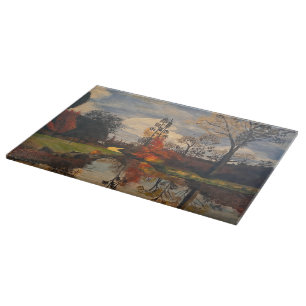 Creek Side in Autumn, Original by Gary Poling Cutting Board
