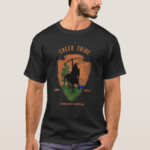 Creek Tribe Native American Indian Vintage Arrow R T-Shirt