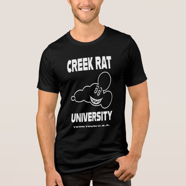 Creekrat Cartoon Studios - Creek Rat Tri-Blend Shirt (Front)
