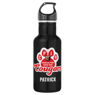 Creekside Park Jr. High Cougar Paw Mascot 532 Ml Water Bottle