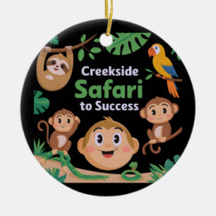 Creekside Safari to Success Wildlife Design Ceramic Tree Decoration