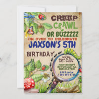 Creep, Crawl or Buzzzz Boys Bug Birthday Party