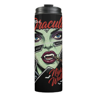 Creep Dracula's Night Walker | Gothic Vampire Hall Thermal Tumbler