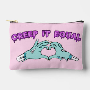 Creep It Equal – Cute Pastel Zombie Hands Heart De Accessory Pouch