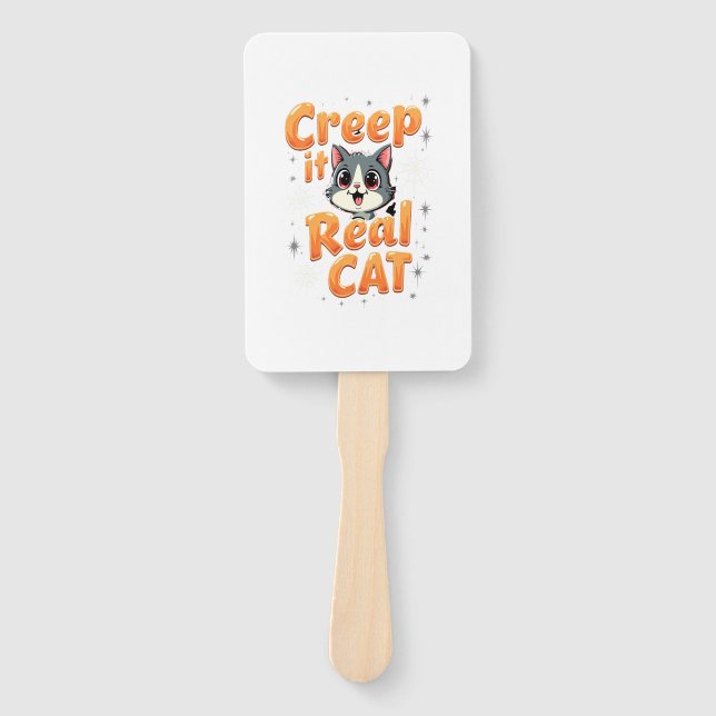 Creep It Real Cat 2 Hand Fan (Front)