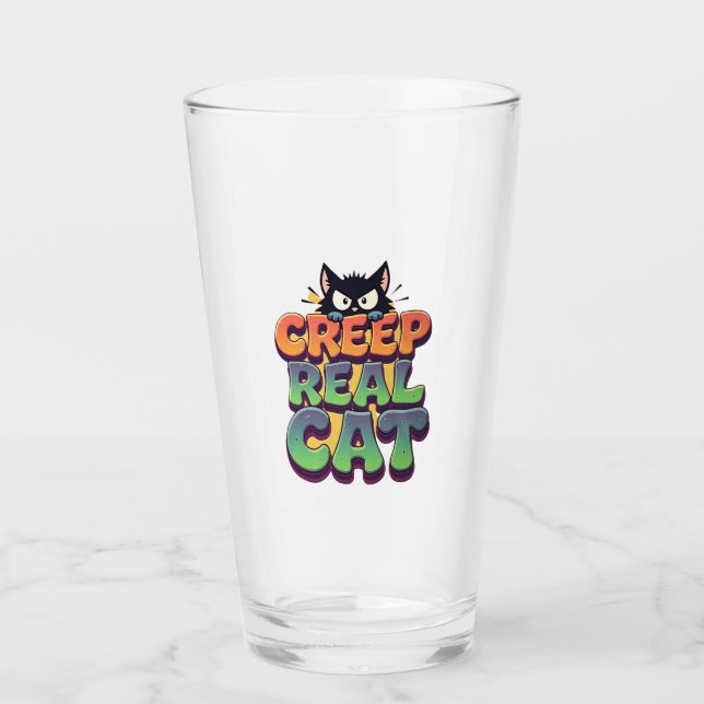 Creep It Real Cat Glass (Front)