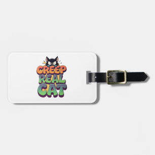 Creep It Real Cat Luggage Tag