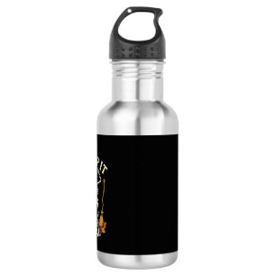 Creep It Real Dancing Skeleton Pumpkin Broom_1 532 Ml Water Bottle
