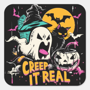 Creep It Real    ExDesigner   Halloween Square Sticker