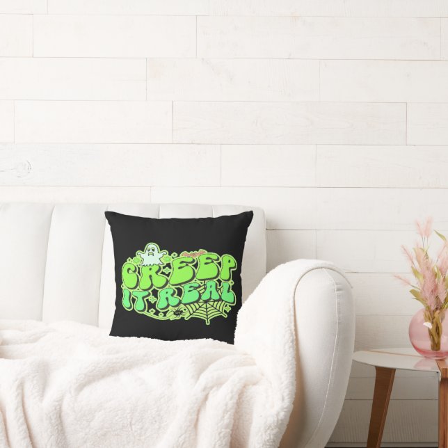 CREEP IT REAL  funny halloween  Cushion (Couch)