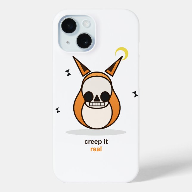 Creep It Real Funny Halloween Fox Case-Mate iPhone Case (Back)