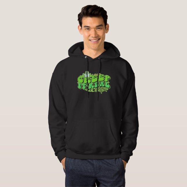 CREEP IT REAL  funny halloween  Hoodie (Front Full)