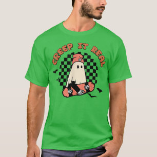 Creep it real Ghost Boy Vintage Retro Halloween Fa T-Shirt