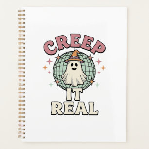 Creep It Real Ghost Disco Halloween Shirt Design_1 Planner