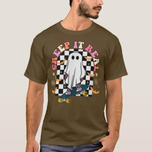 Creep It Real Halloween Chequerboard Sweating Suck T-Shirt