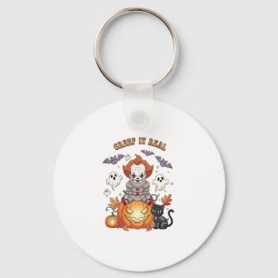 Creep It Real Halloween Clown Key Ring