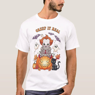 Creep It Real Halloween Clown T-Shirt