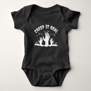 CREEP IT REAL HALLOWEEN GRAVEYARD COSTUME BABY BODYSUIT