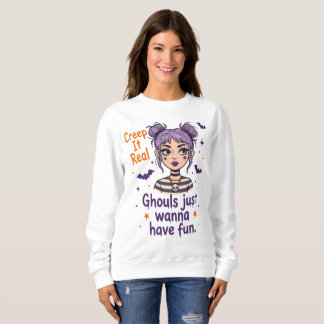 Creep It Real Halloween Shirt, Witchy Girls Night  Sweatshirt