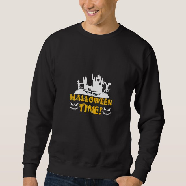 Creep It Real Happy Halloween Time Sweatshirt (Front)