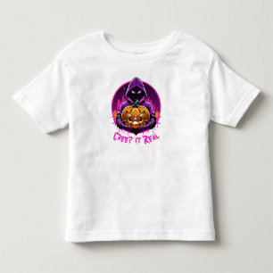 Creep it Real, Horror Halloween illustration Toddler T-Shirt