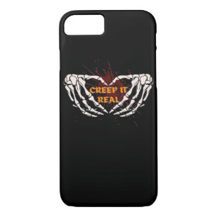 Creep It Real Skeleton Heart Hands Design Case-Mate iPhone Case