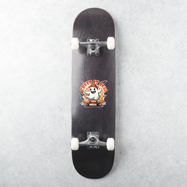 Creep it real Spooky Halloween Ghost Skating Board (Skateboard)