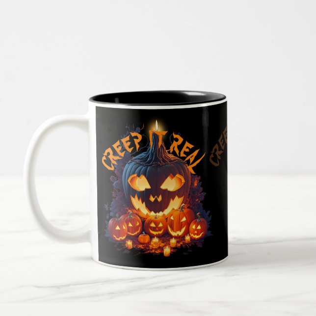  Creep It Real Two-Tone Coffee Mug (Left)