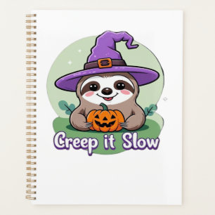 Creep It Slow � Cute Halloween Sloth Shirt with Pu Planner
