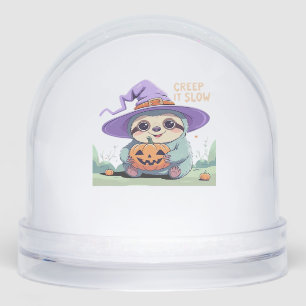 Creep It Slow � Cute Sloth Halloween Shirt  Funny  Snowglobe