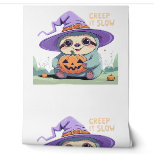 Creep It Slow – Cute Sloth Halloween Shirt  Funny  Wallpaper