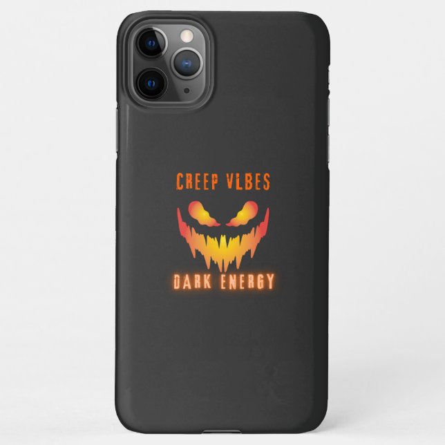 Creep Vibes Dark Energy _ Trendy Horror Streetwear iPhone Case (Back)