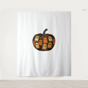 Creeper Pumpkin Ghosts Halloween Gift Classic T-Sh Tapestry