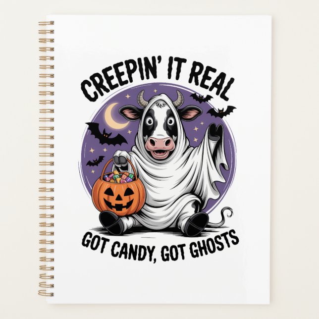 Creepin� Cow Halloween Planner (Front)