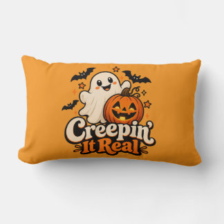 “Creepin’ It Real” Cute Halloween Kids Lumbar Cushion