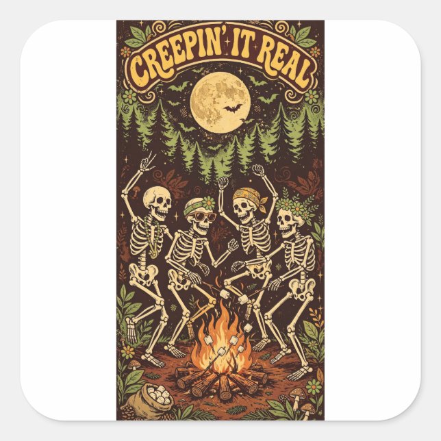 Creepin' It Real Sticker (Front)